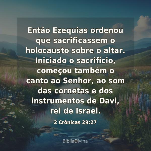 2 Crônicas 29:27