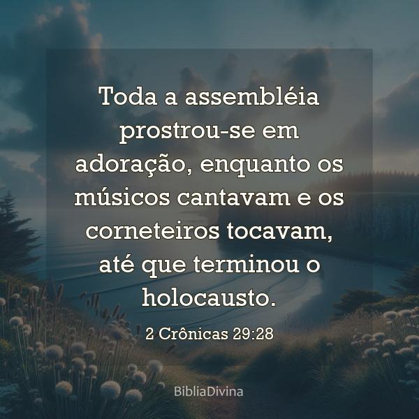 2 Crônicas 29:28