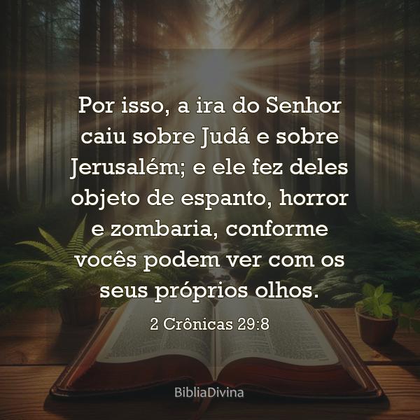 2 Crônicas 29:8