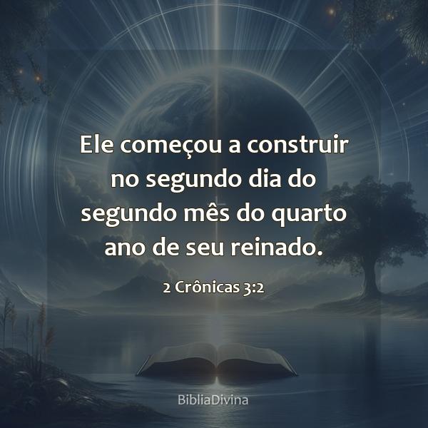 2 Crônicas 3:2