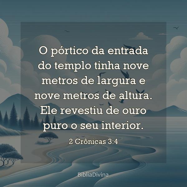 2 Crônicas 3:4