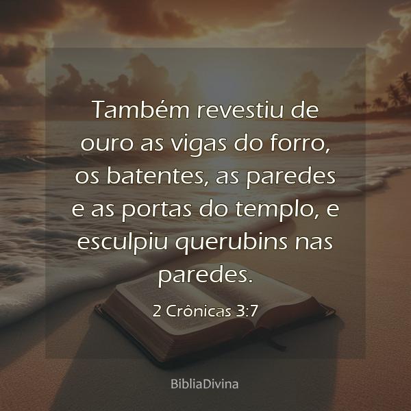 2 Crônicas 3:7