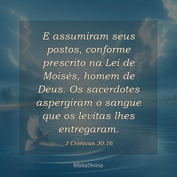 2 Crônicas 30:16