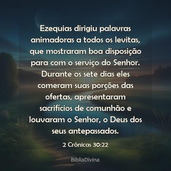 2 Crônicas 30:22