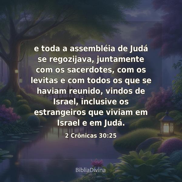 2 Crônicas 30:25