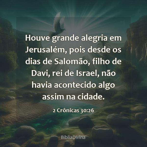 2 Crônicas 30:26