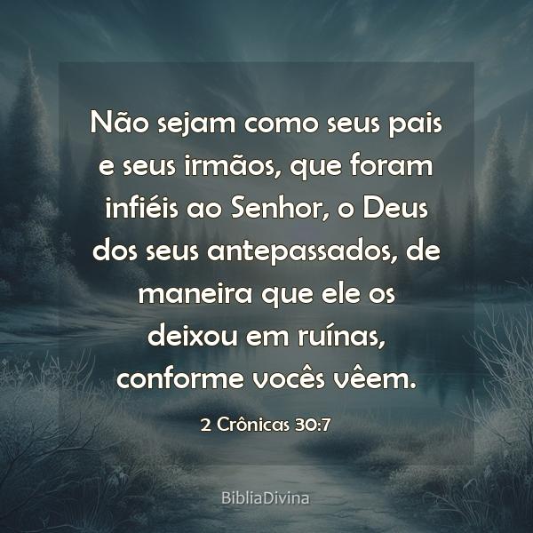 2 Crônicas 30:7