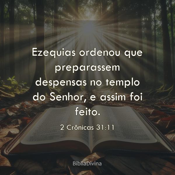 2 Crônicas 31:11