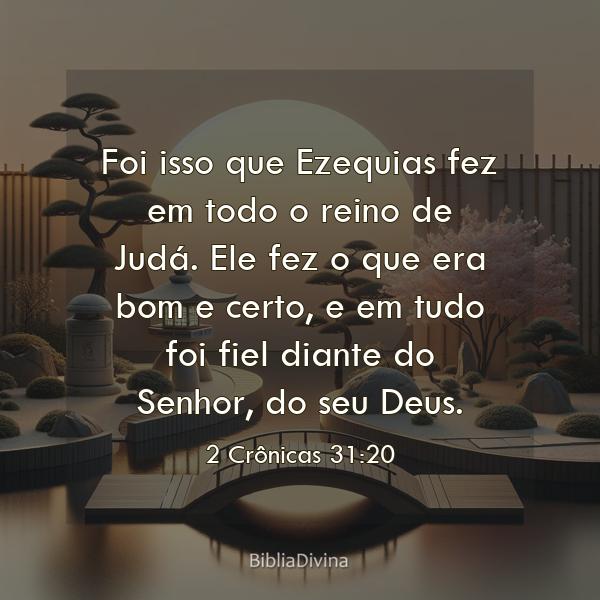 2 Crônicas 31:20