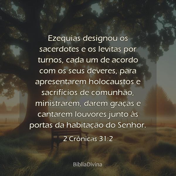 2 Crônicas 31:2