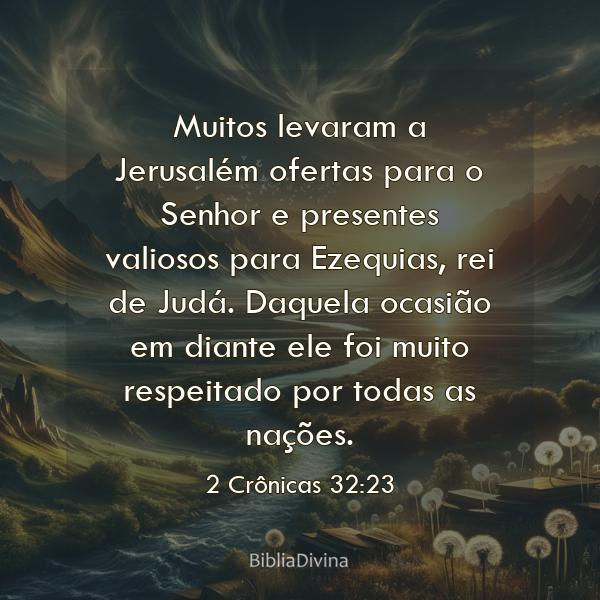 2 Crônicas 32:23