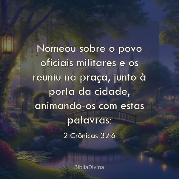 2 Crônicas 32:6