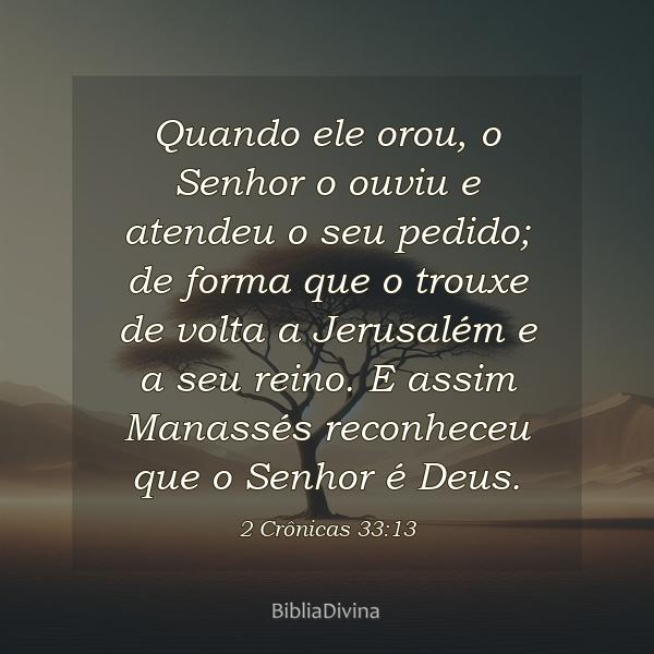 2 Crônicas 33:13