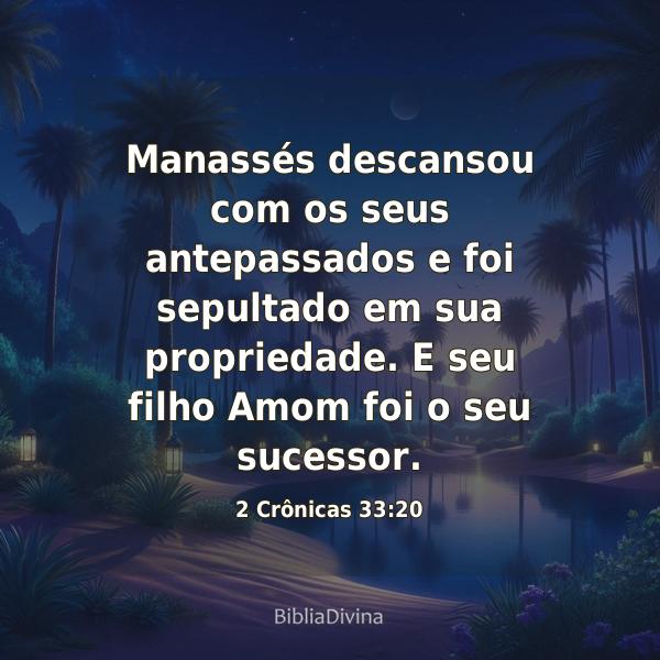 2 Crônicas 33:20