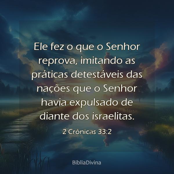 2 Crônicas 33:2