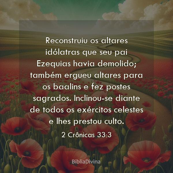 2 Crônicas 33:3