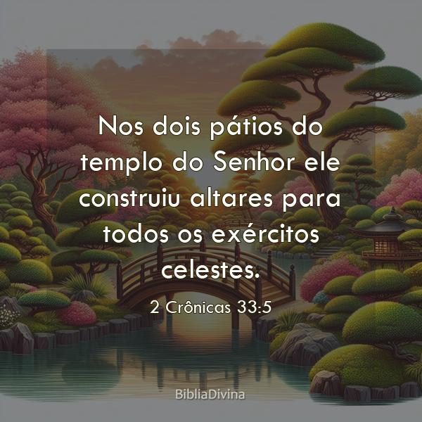 2 Crônicas 33:5