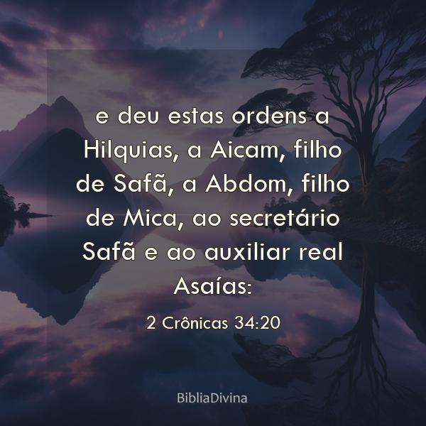 2 Crônicas 34:20