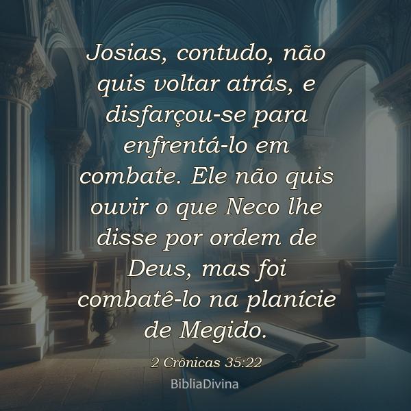 2 Crônicas 35:22