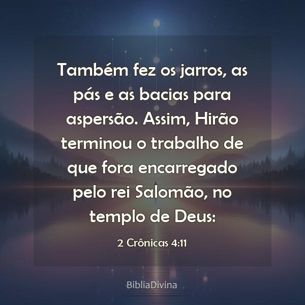 2 Crônicas 4:11