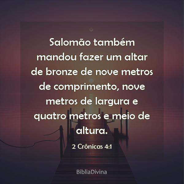 2 Crônicas 4:1