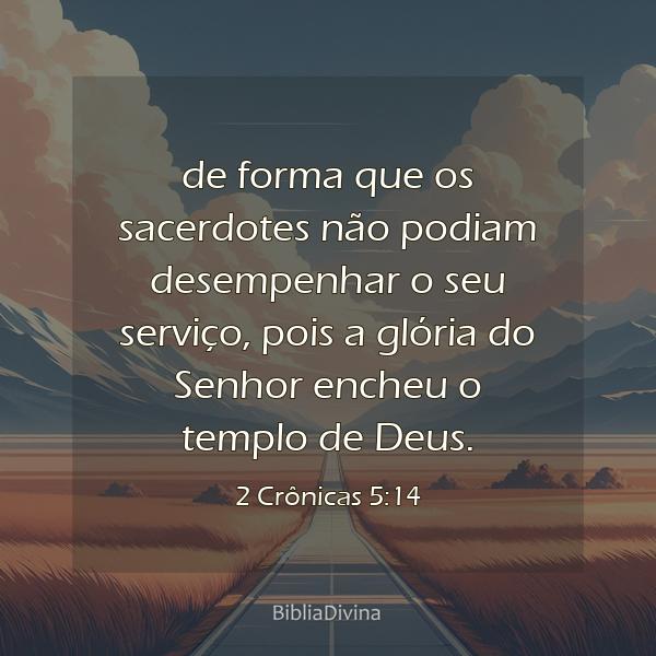 2 Crônicas 5:14