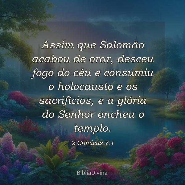 2 Crônicas 7:1