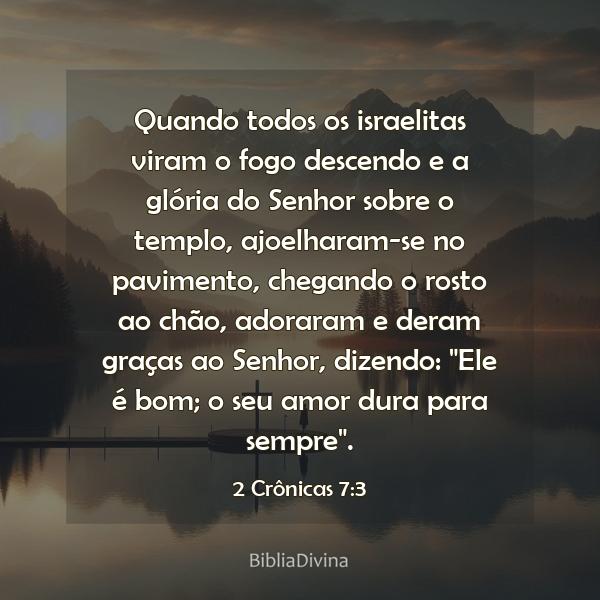 2 Crônicas 7:3