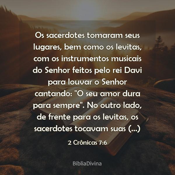 2 Crônicas 7:6