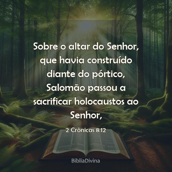 2 Crônicas 8:12