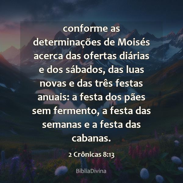 2 Crônicas 8:13