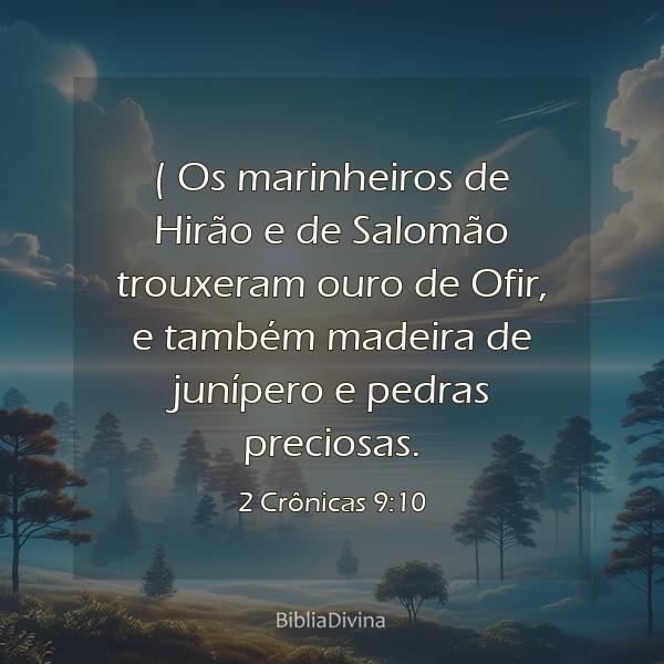 2 Crônicas 9:10