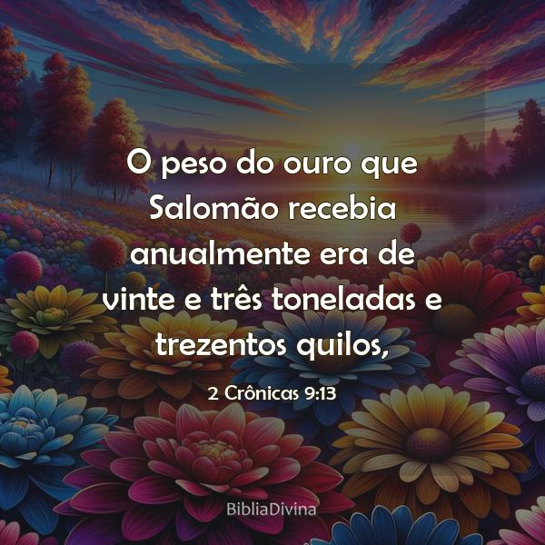 2 Crônicas 9:13