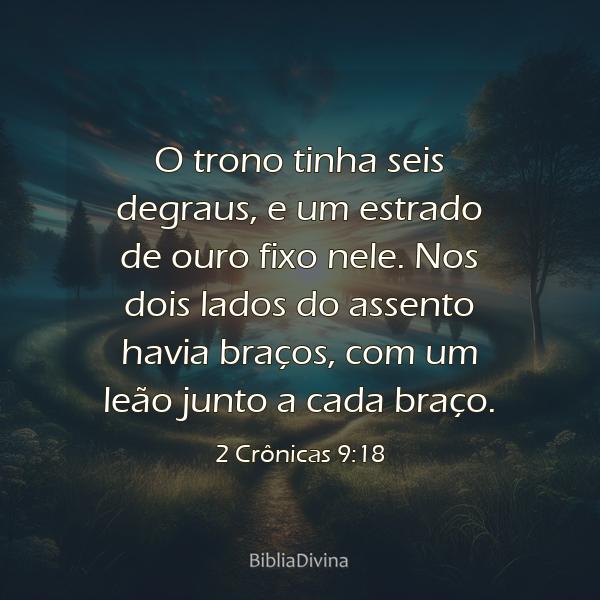 2 Crônicas 9:18