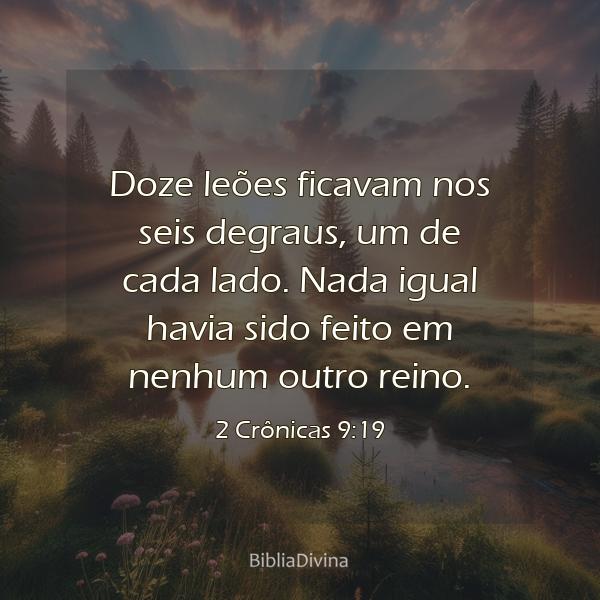 2 Crônicas 9:19