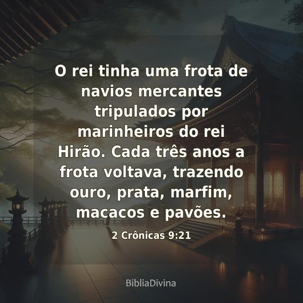 2 Crônicas 9:21