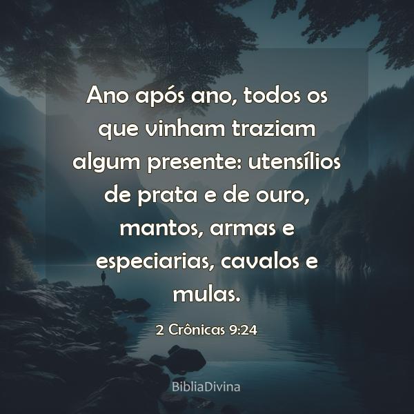 2 Crônicas 9:24