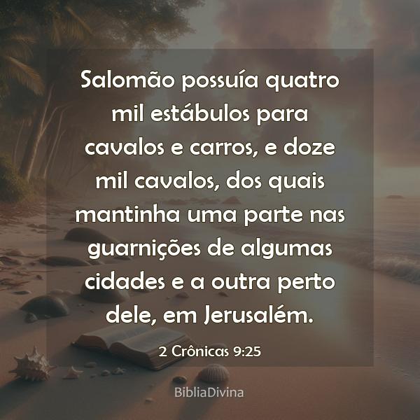 2 Crônicas 9:25