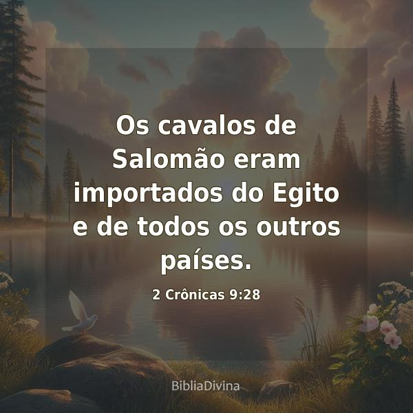 2 Crônicas 9:28