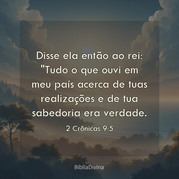 2 Crônicas 9:5