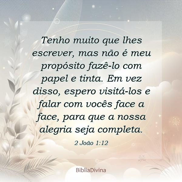 2 João 1:12