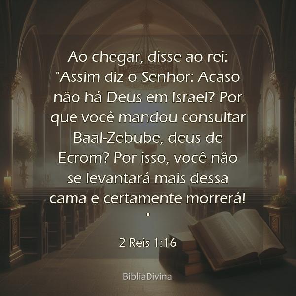 2 Reis 1:16