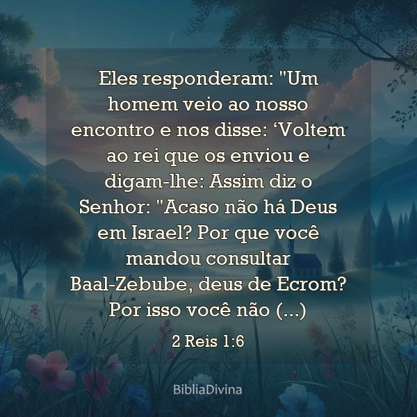 2 Reis 1:6