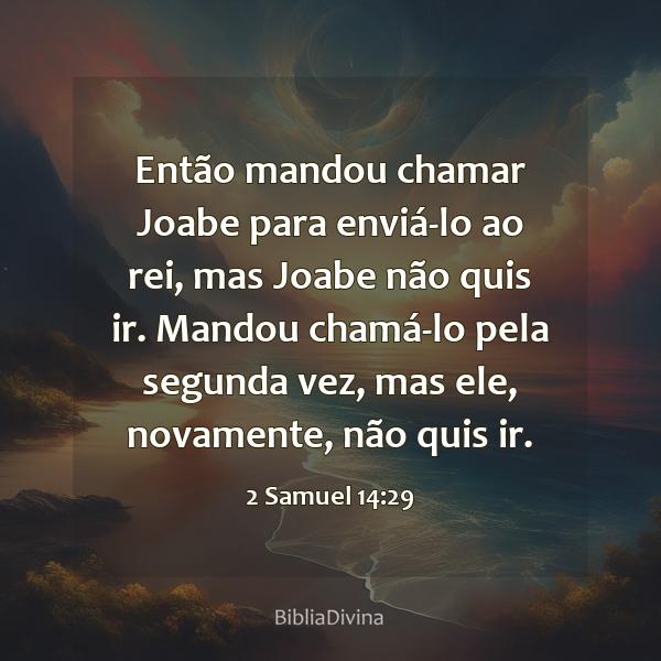 2 Samuel 14:29