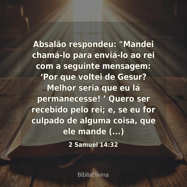 2 Samuel 14:32