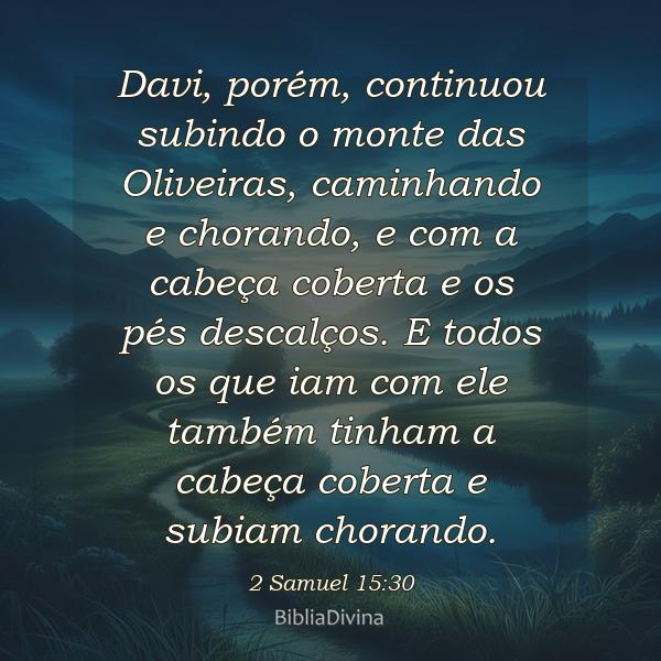 2 Samuel 15:30