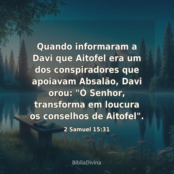 2 Samuel 15:31