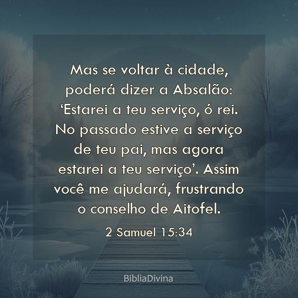 2 Samuel 15:34