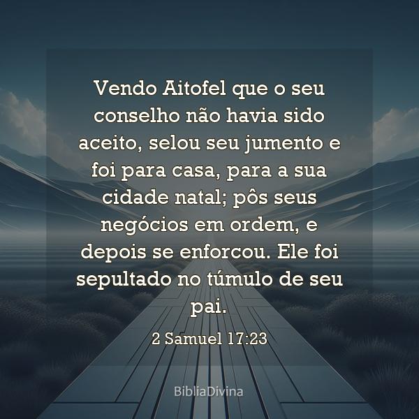 2 Samuel 17:23