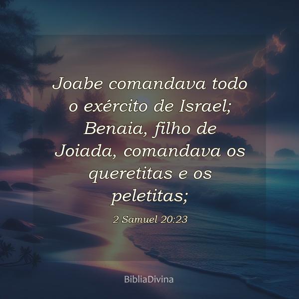 2 Samuel 20:23